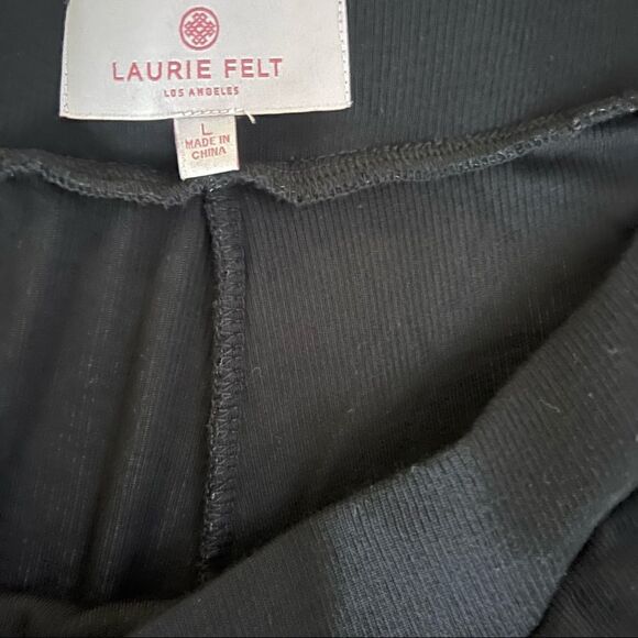 Laurie Felt Los Angeles Black Joggers Size Large - Picture 4 of 5
